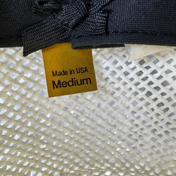 Vintage White Woven Straw Hat With Elegant Gold & Silver Floral Accents Church - Picture 6 of 7